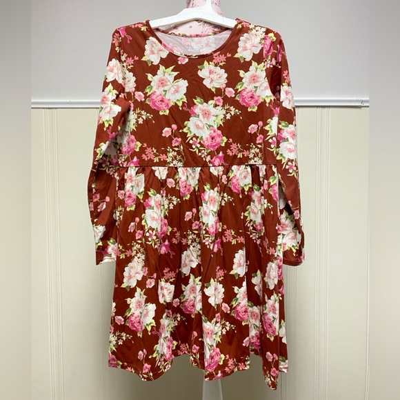 Place Other - PLACE Floral Dress Cotton Blend Girls Size 16 XXL